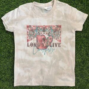 ⚫️NOT PERFECT Long Live Cowgirls Bleached Tee